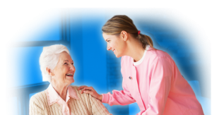 Caregiver and senior client